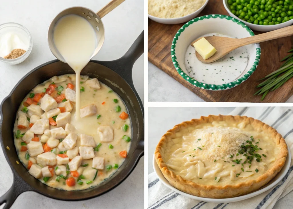 Step-by-Step Instructions for Making Chicken Pot Pie – Easy and clear guide for a delicious homemade meal.

