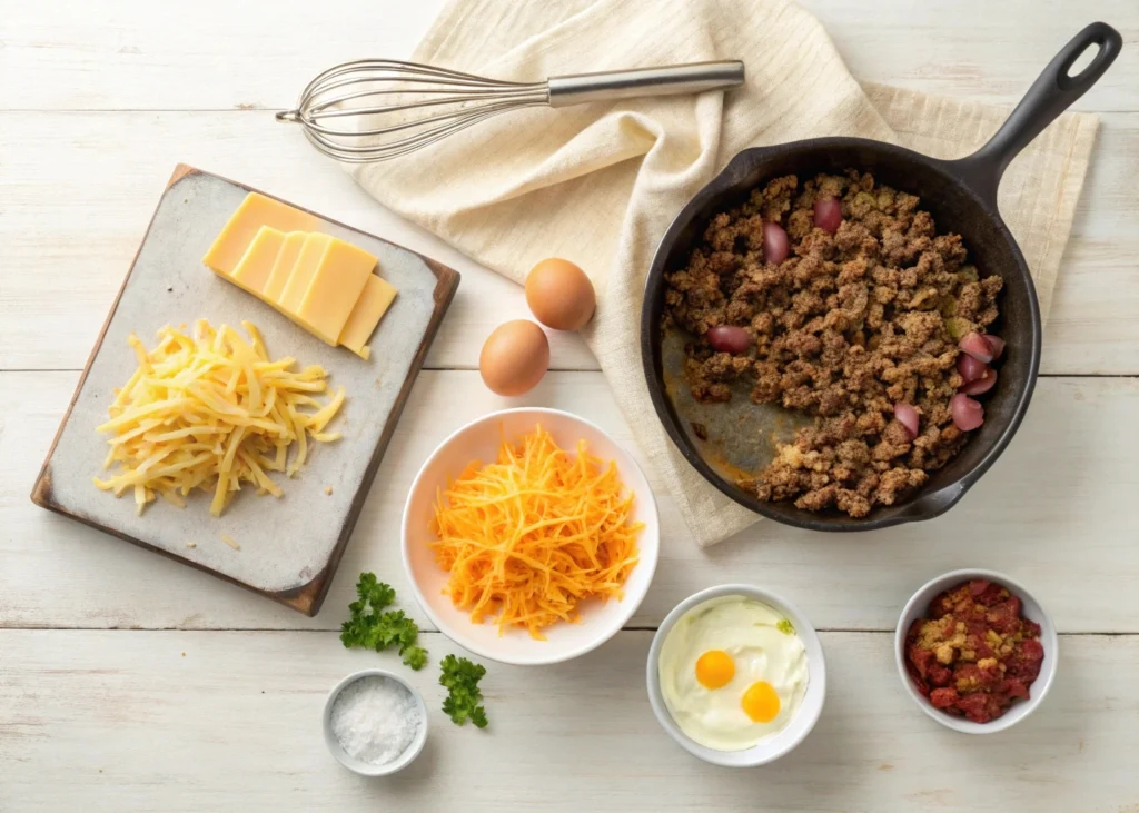 Tips for making the best Bacon Cheeseburger Casserole: Using high-quality ingredients, layering cheese, and baking until golden and bubbly