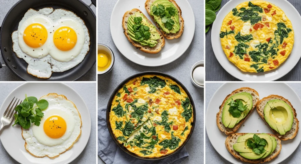 Quick and satisfying 30-minute egg dinners, perfect for a fast meal with minimal preparation.

