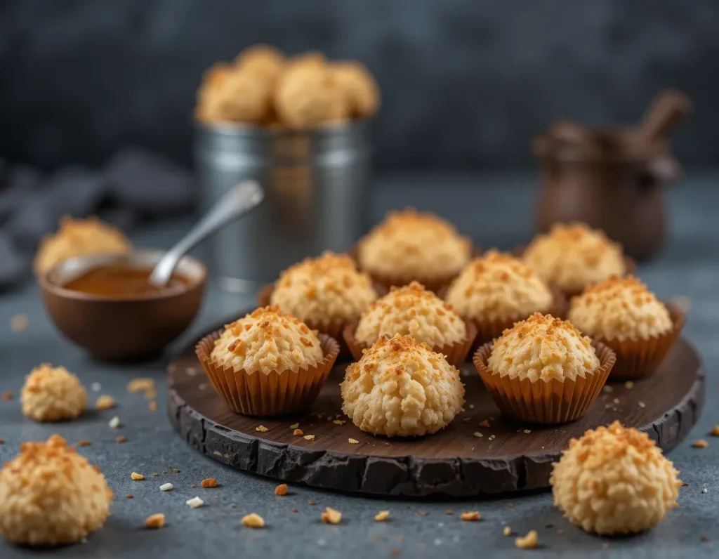 Sweet honey dessert – Honey coconut macaroons.