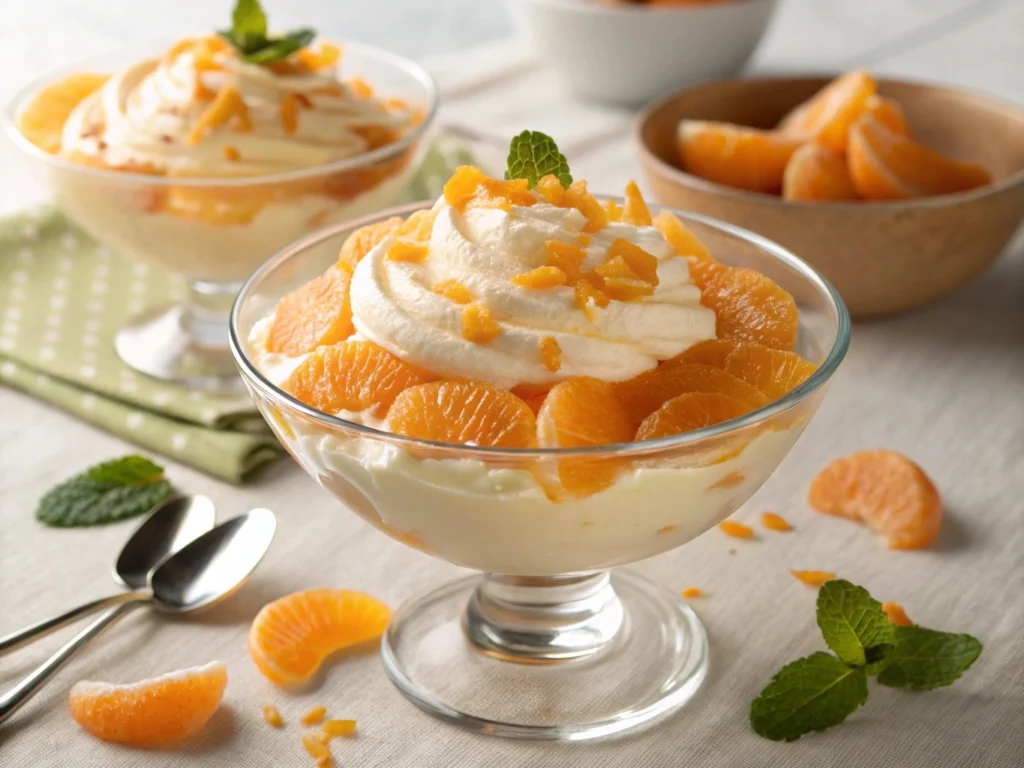 Orange Creamsicle Salad with creamy texture and bright citrus flavor, perfect for summer gatherings.