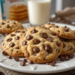 Cookies out of pancake mix served on a plate.