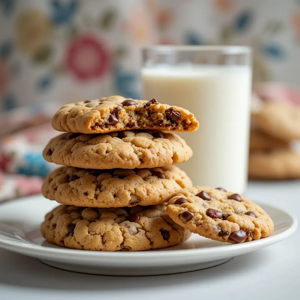 Cookies out of pancake mix fresh out of the oven.